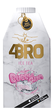 4Bro Ice Tea Bubble Gum 8x500ml